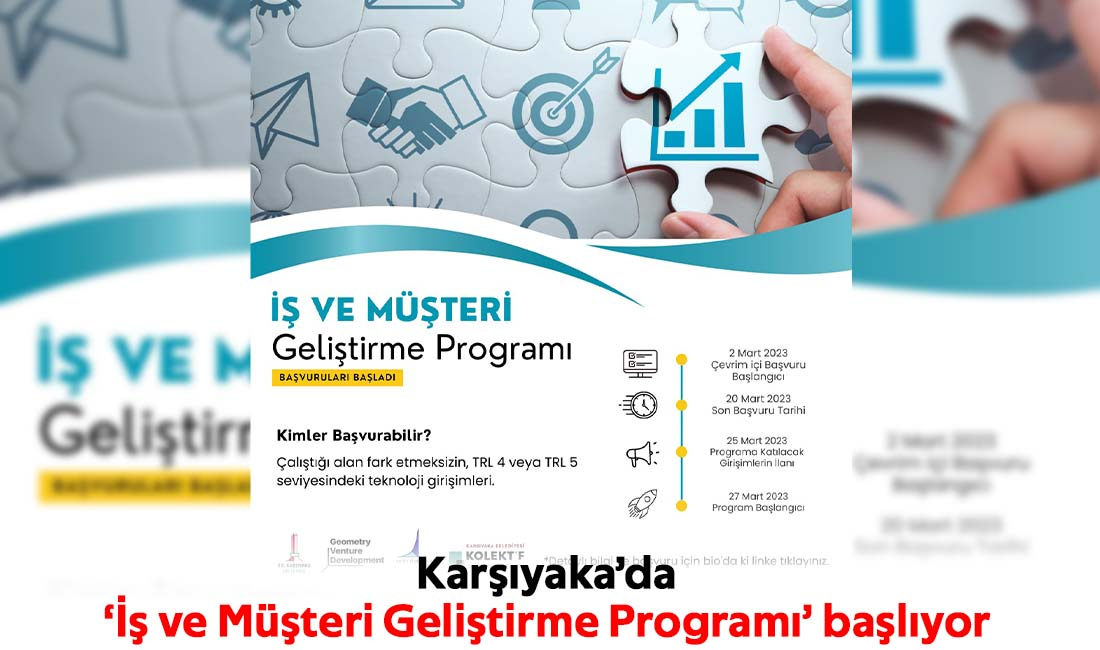 Karşıyaka’da  ‘İş ve Müşteri Geliştirme Programı’ başlıyor