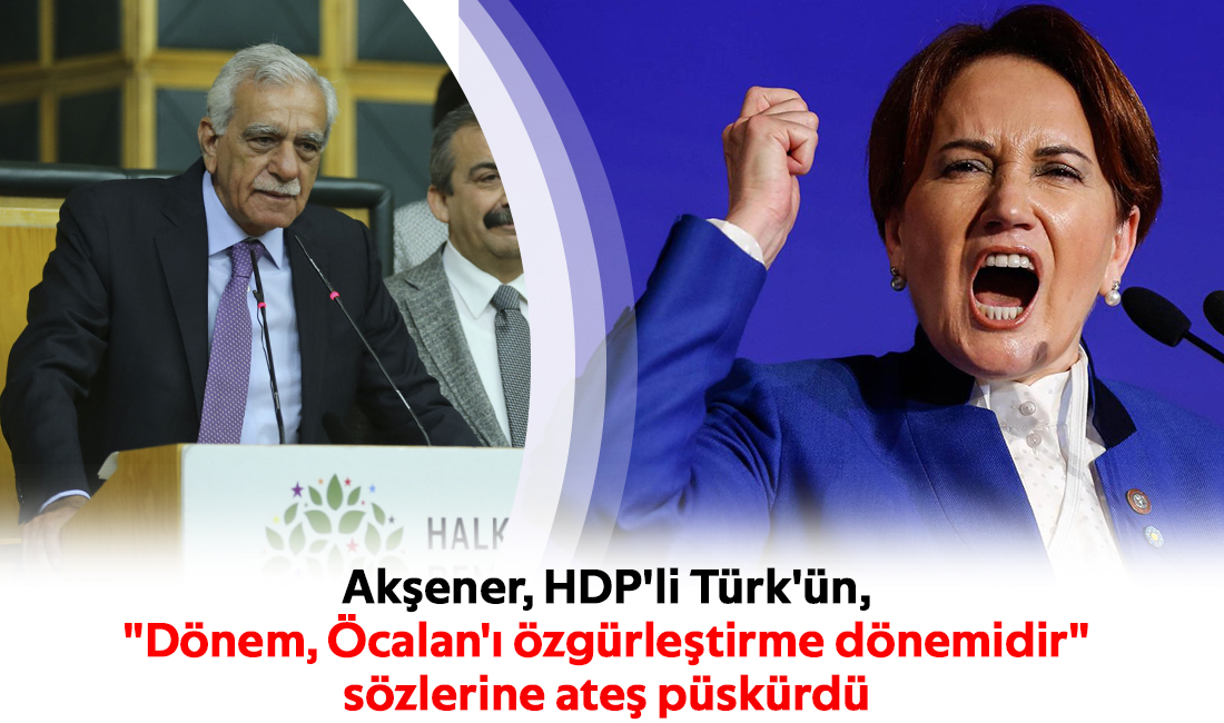 Meral Akşener, HDP'li Türk'ün, "Dönem, Öcalan'ı özgürleştirme dönemidir" sözlerine ateş püskürdü